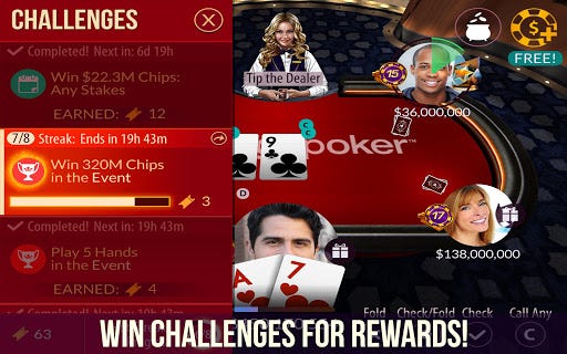 Zynga poker avatars game