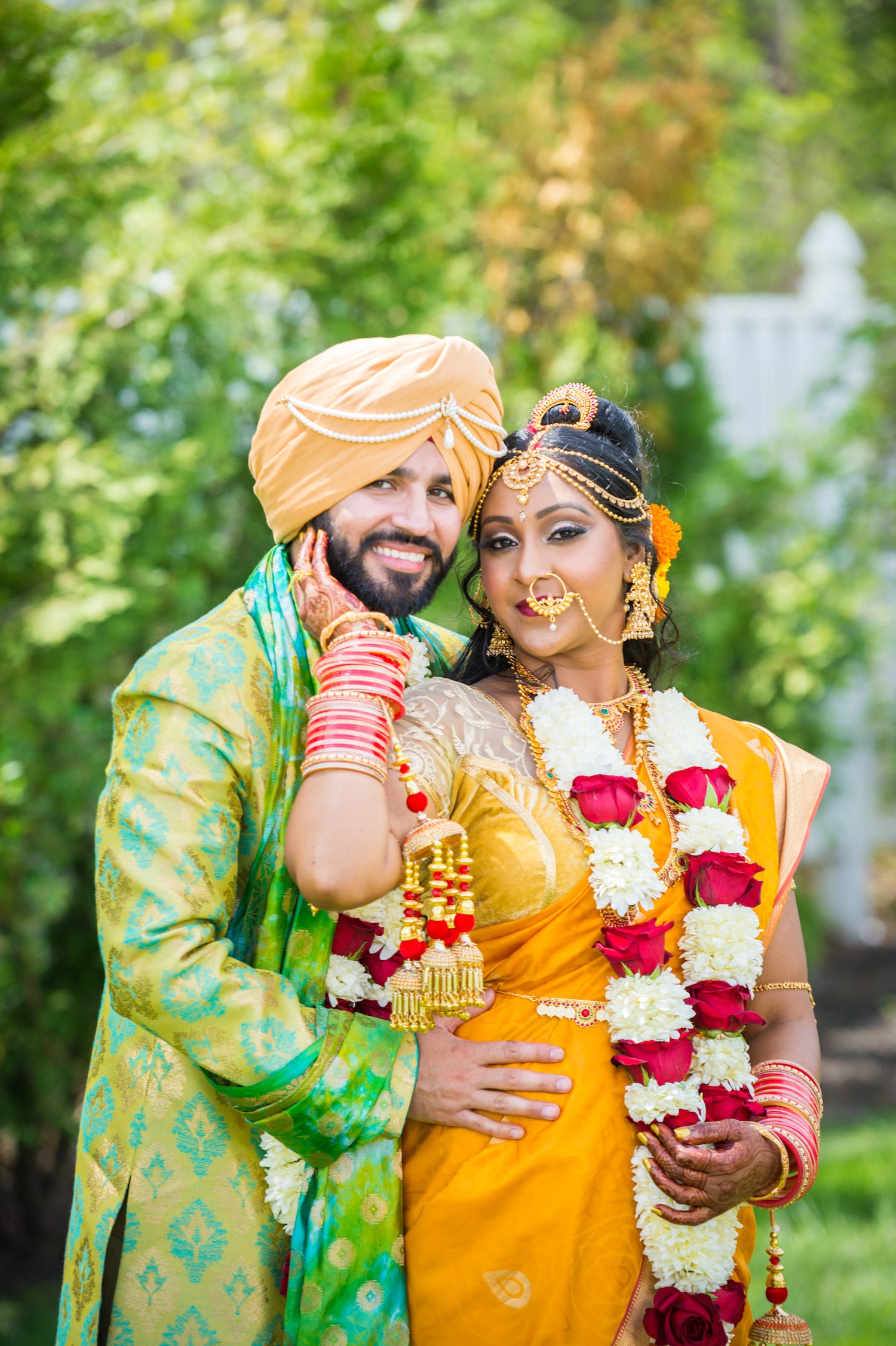 Orange Gold Indian Wedding Photographer New York South Asian