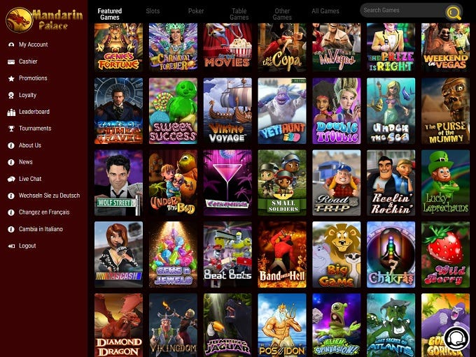 Mandarin Palace Casino No Deposit Bonus Codes