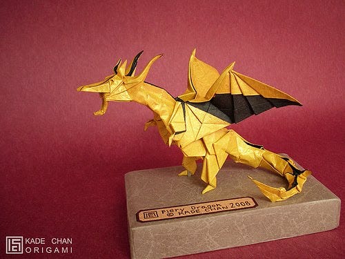 How To Fold The Origami Fiery Dragon Origami Kids Medium