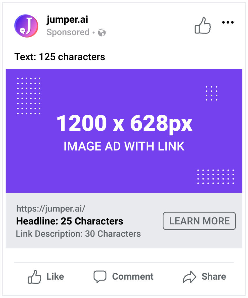 Facebook ad character limits