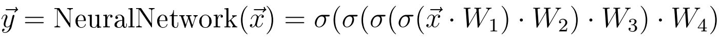 Neural network as a function.
