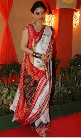 front saree style