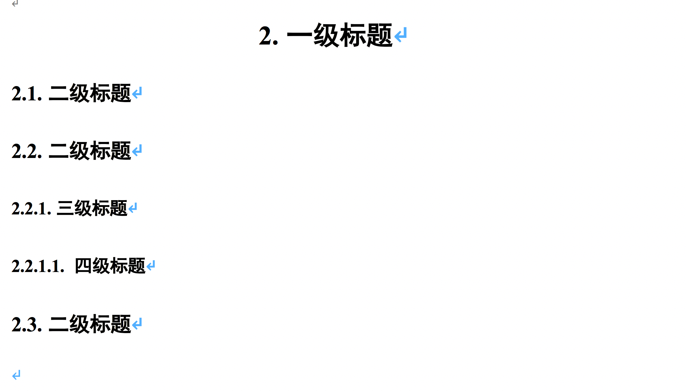 在word 上给标题设置多级编号 在对规范要求较为严格的文档上 经常会对标题的编号有所要求 下面以某毕业文档为例 By Invisprints Medium
