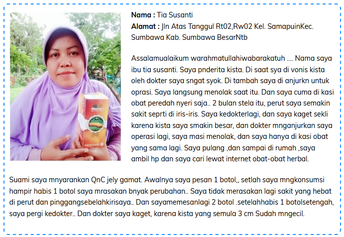 Hasil gambar untuk qnc untuk kista ovarium