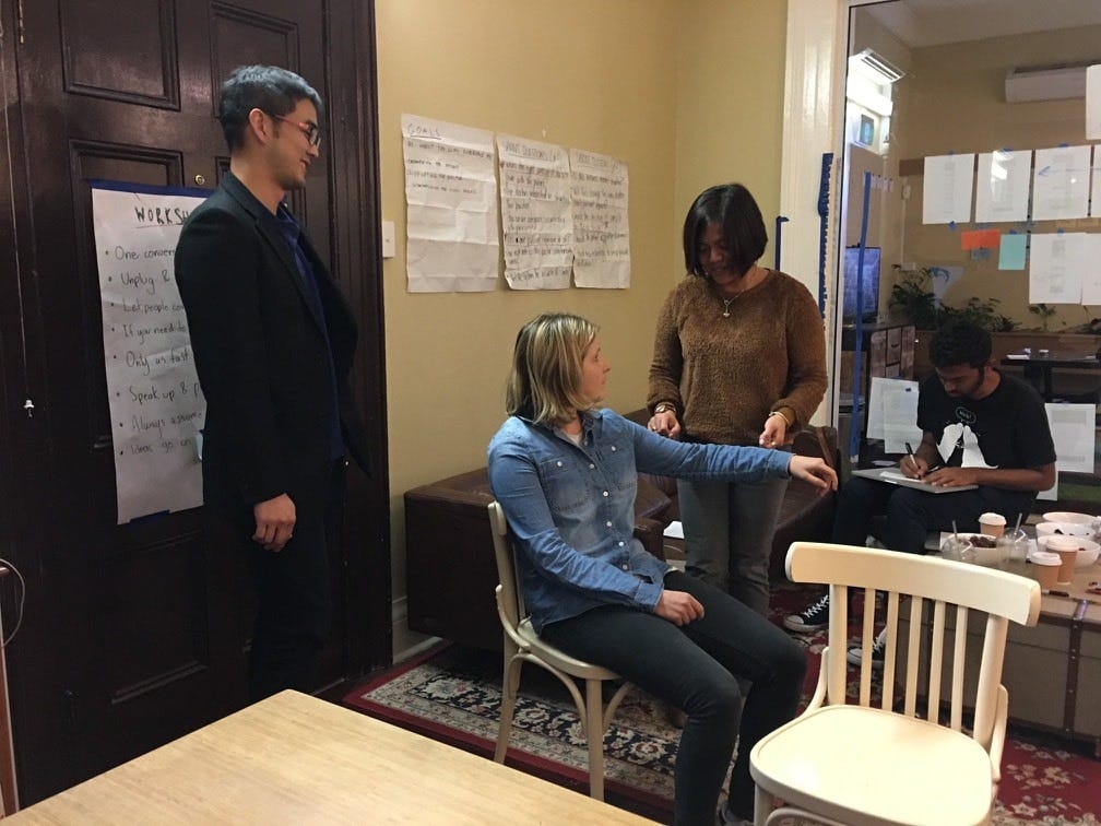 A test-run of the prototype consult