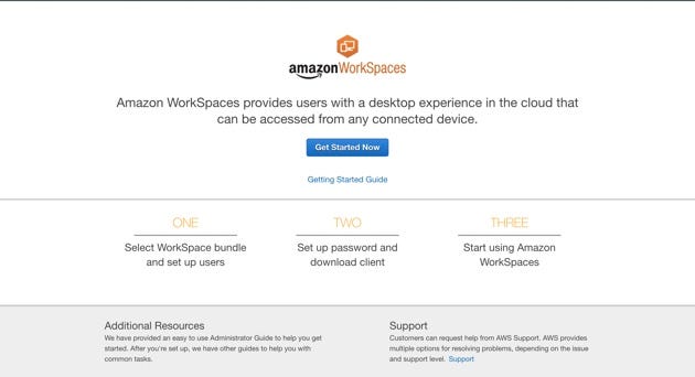 Amazon Workspaces Getting Started