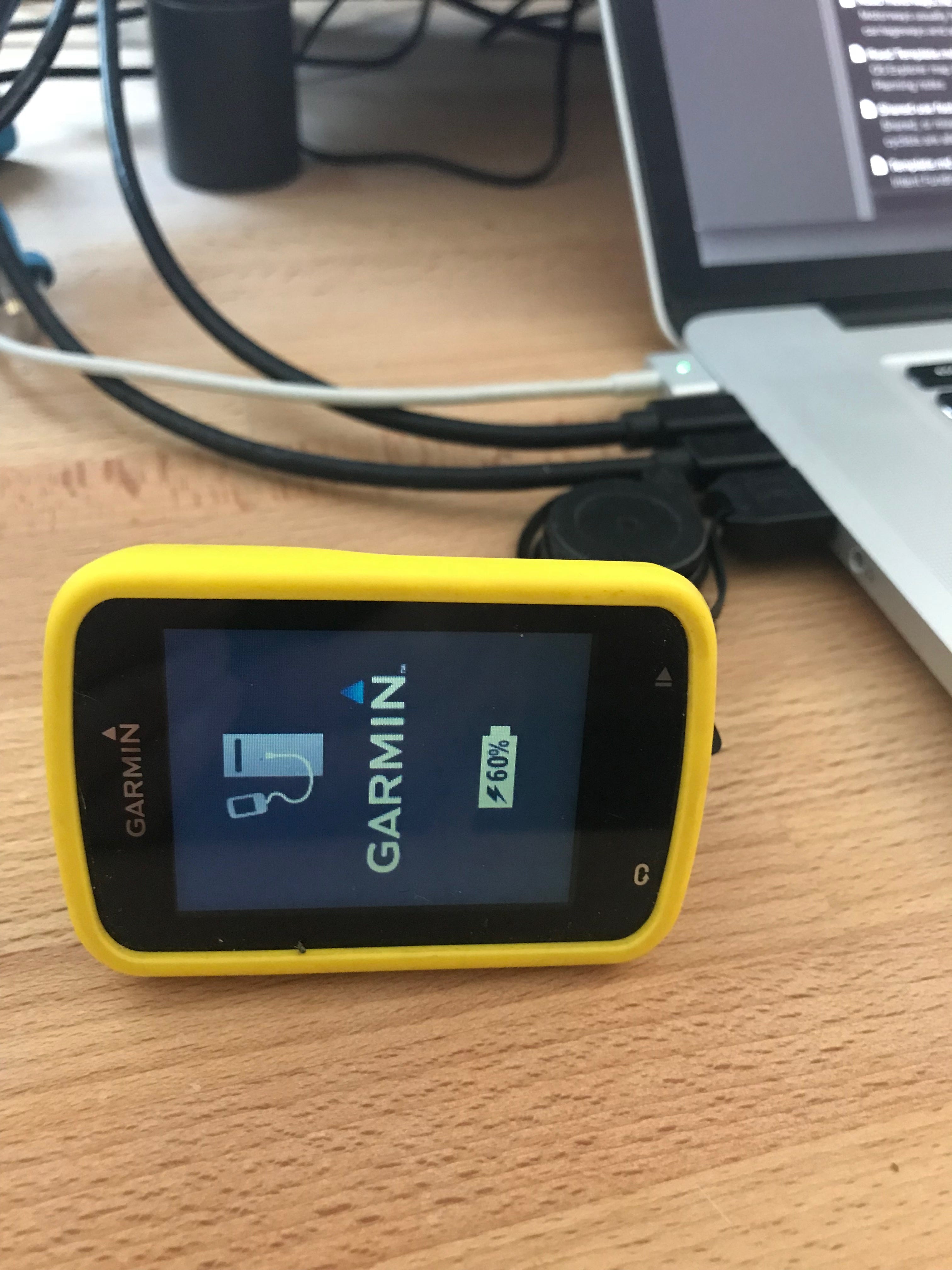 Uploading GPX track files onto the Garmin 820 from a Mac and iPhone