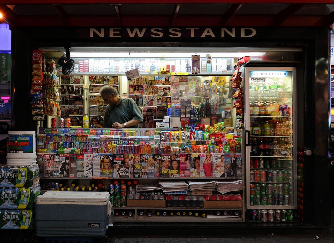 News Stand photo by Andrew Smith via Flickr.