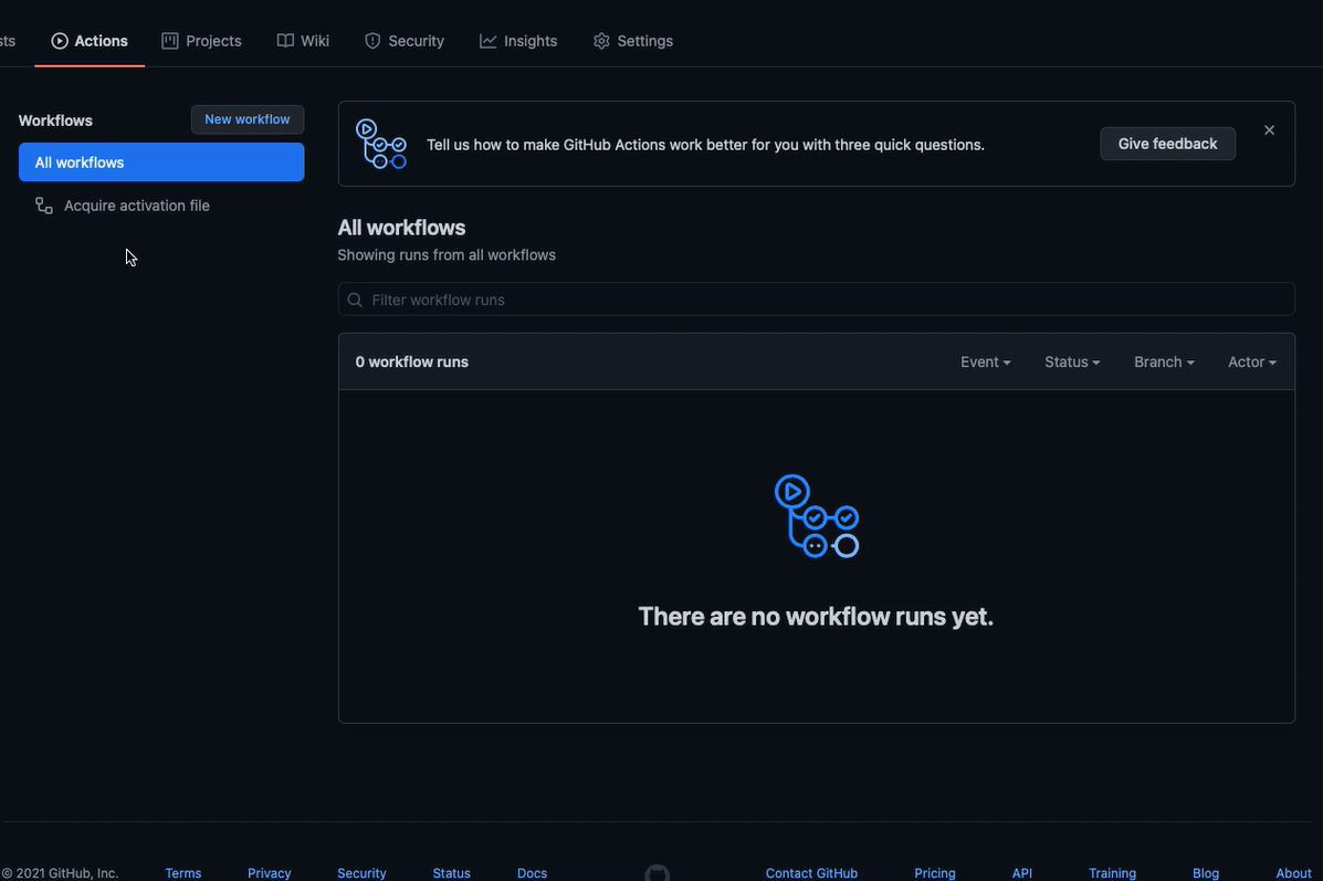 Manually Running a Workflow