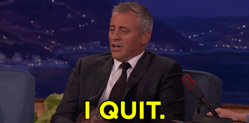 Matt LeBlanc saying I Quit