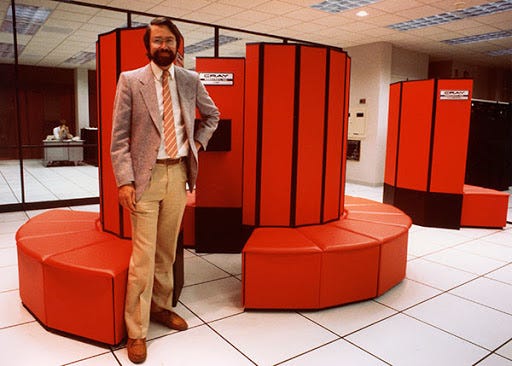 A Cray super computer from the 1980s.