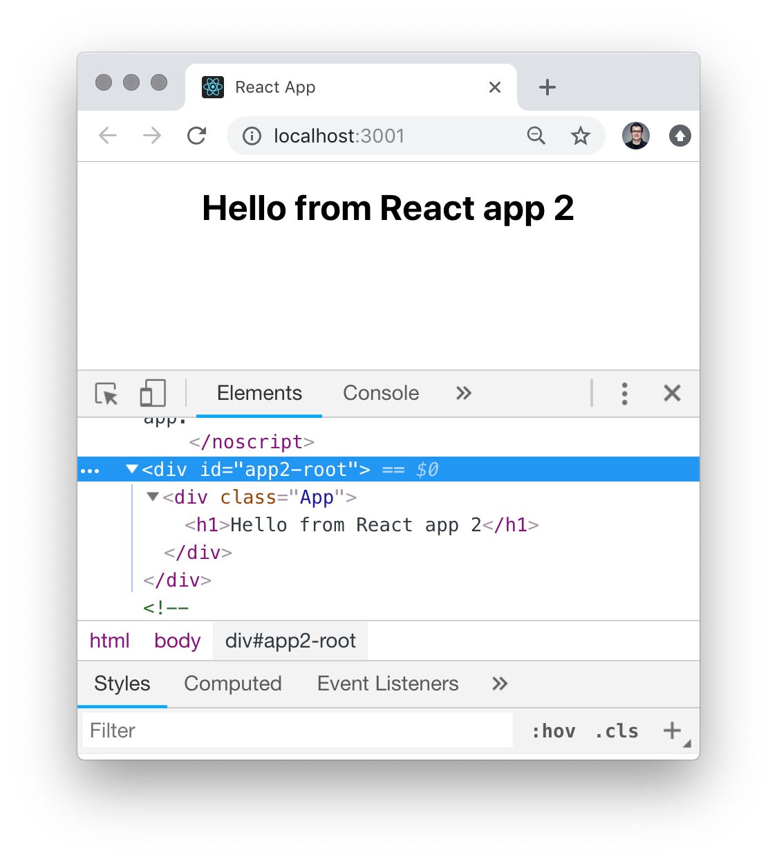 Hosting Multiple React Applications On The Same Document By Jonas Bandi Reality Loop