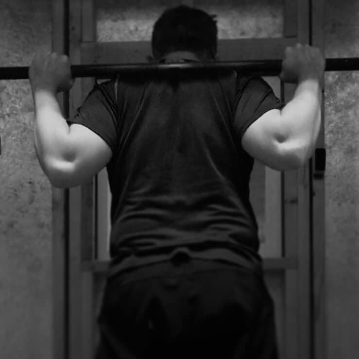 Lifting in my cold tiny gym