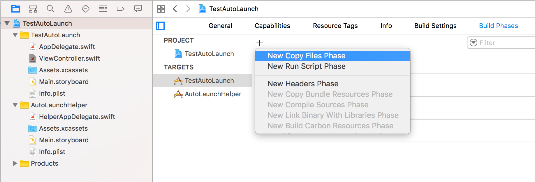 New Copy Files Phase