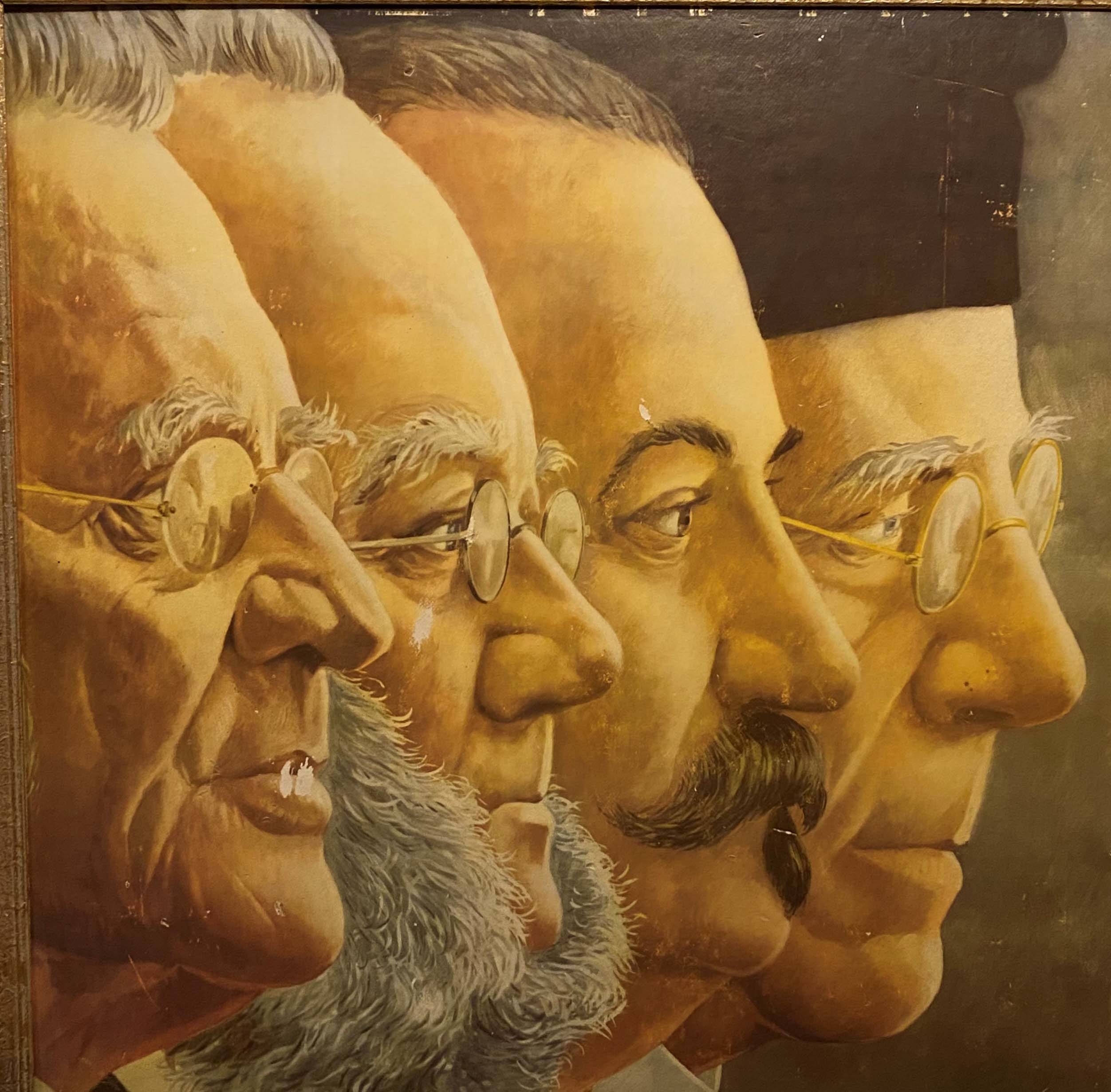 The four great ones: Bjørnson, Ibsen, Kjelland and Lie, icons of Norwegian literature from the 1800s
