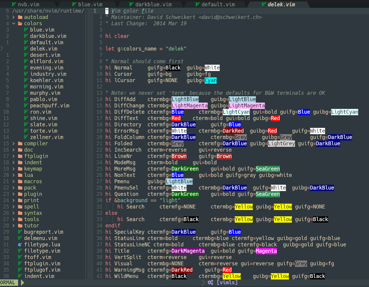 Neovim for Beginners — Color Scheme | by alpha2phi | Medium