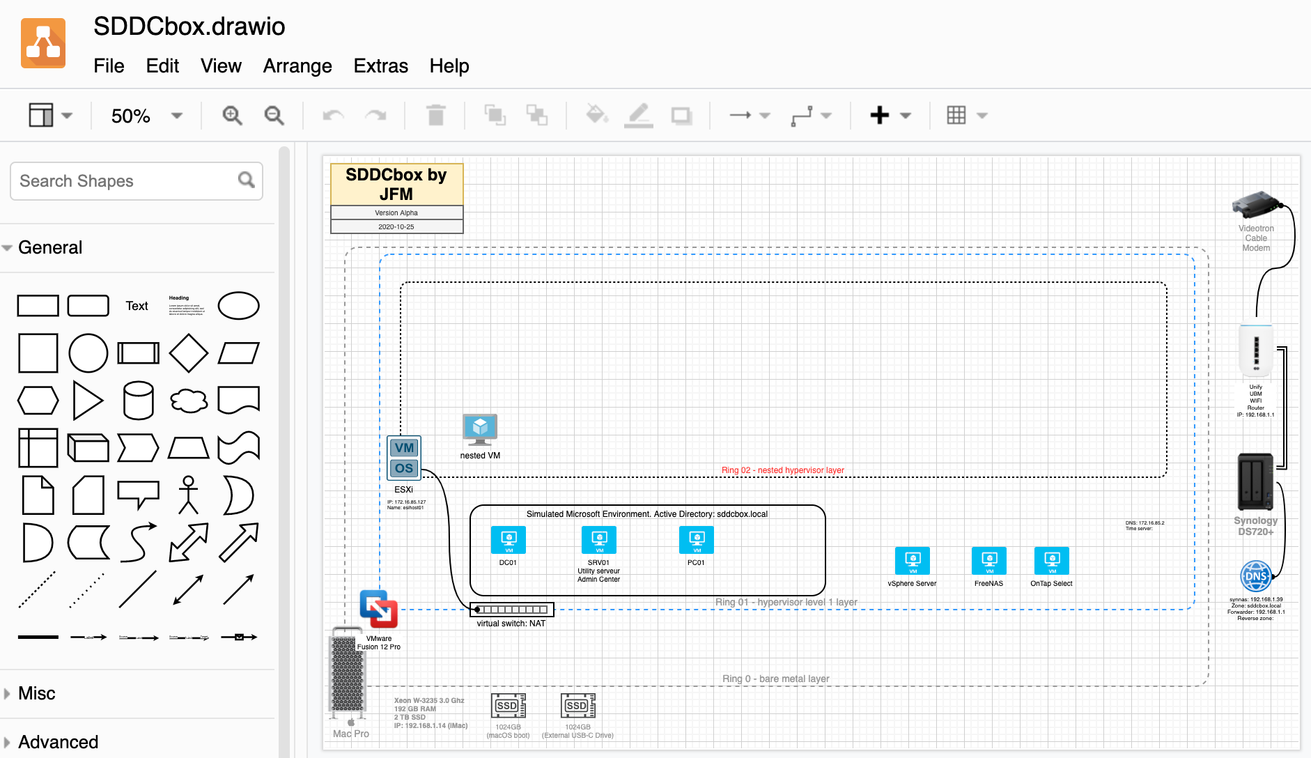 Diagrams.io canvas