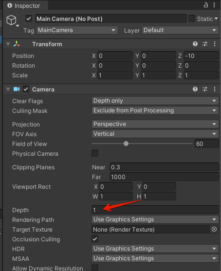 Depth Level on New Camera