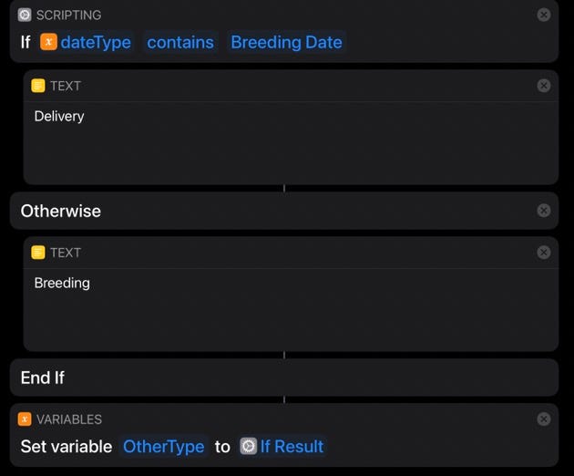 Saving the selection