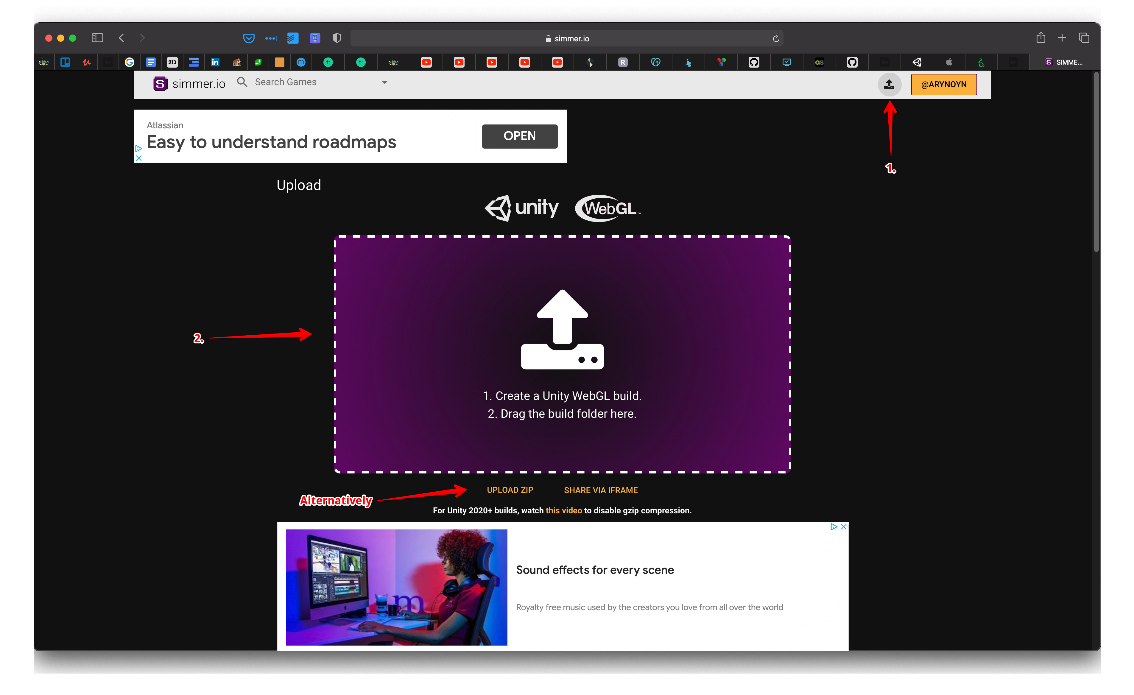 Simmer.io Upload