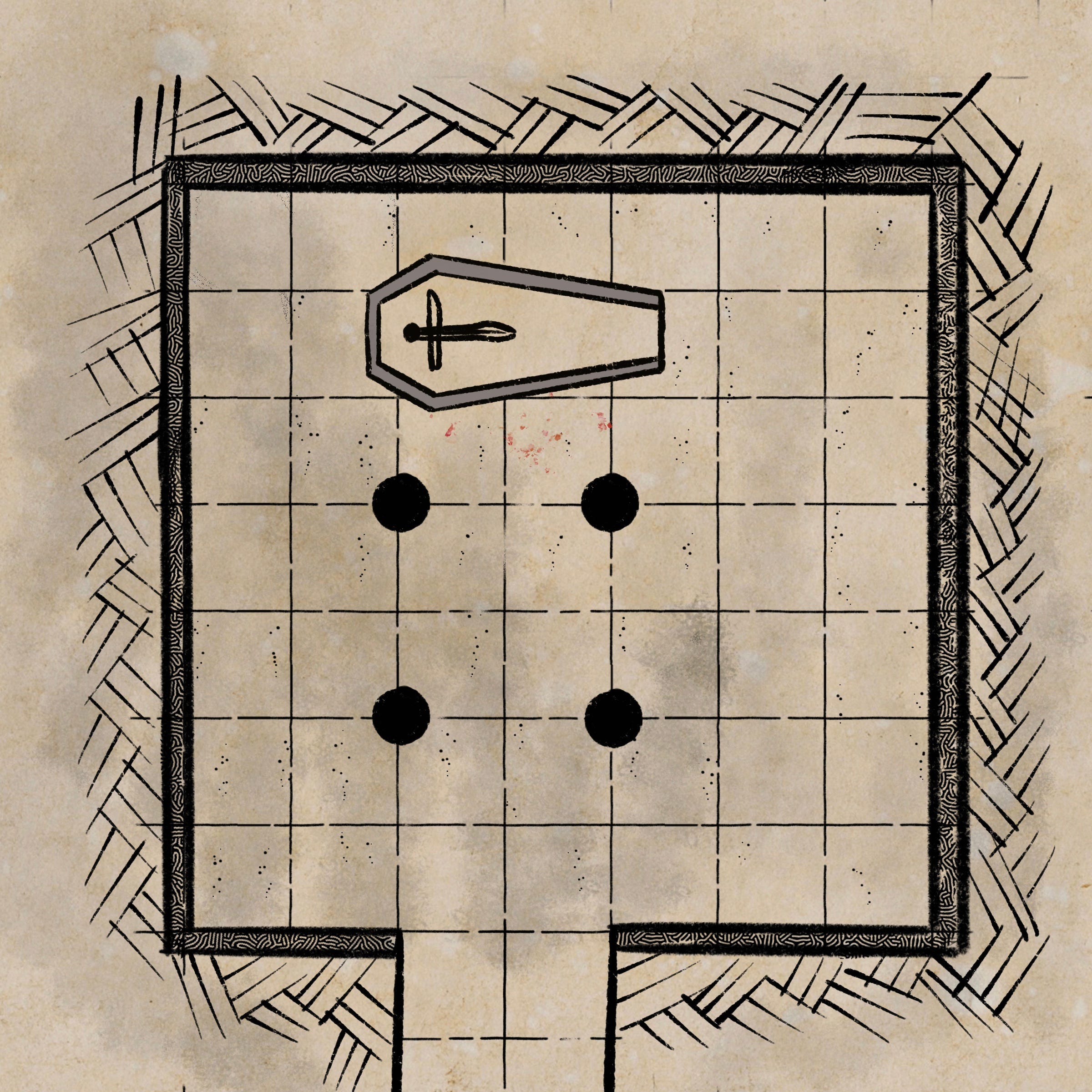 Grid brush and textured backround