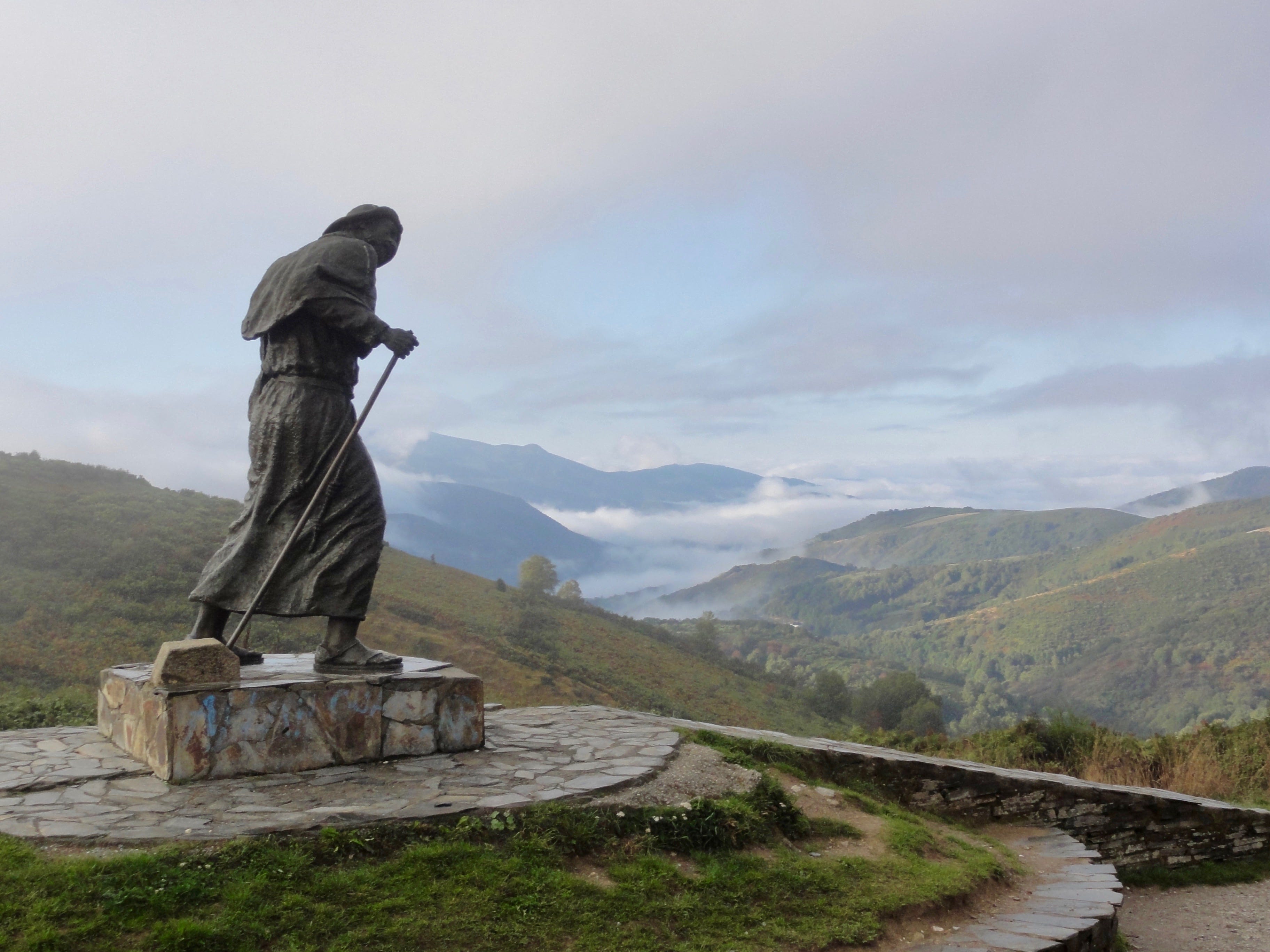Pedrafita do Cebreiro, Galicia, Spain. The highest elevation on the Camino.