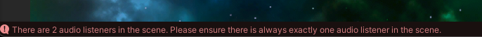 Duplicate Audio Listener Error
