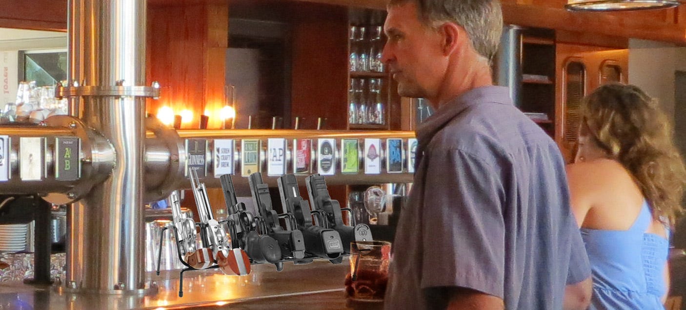 Phil's Bar in D.C. pilots the Free Guns in Bars Initiative. (Bernt Rostad)