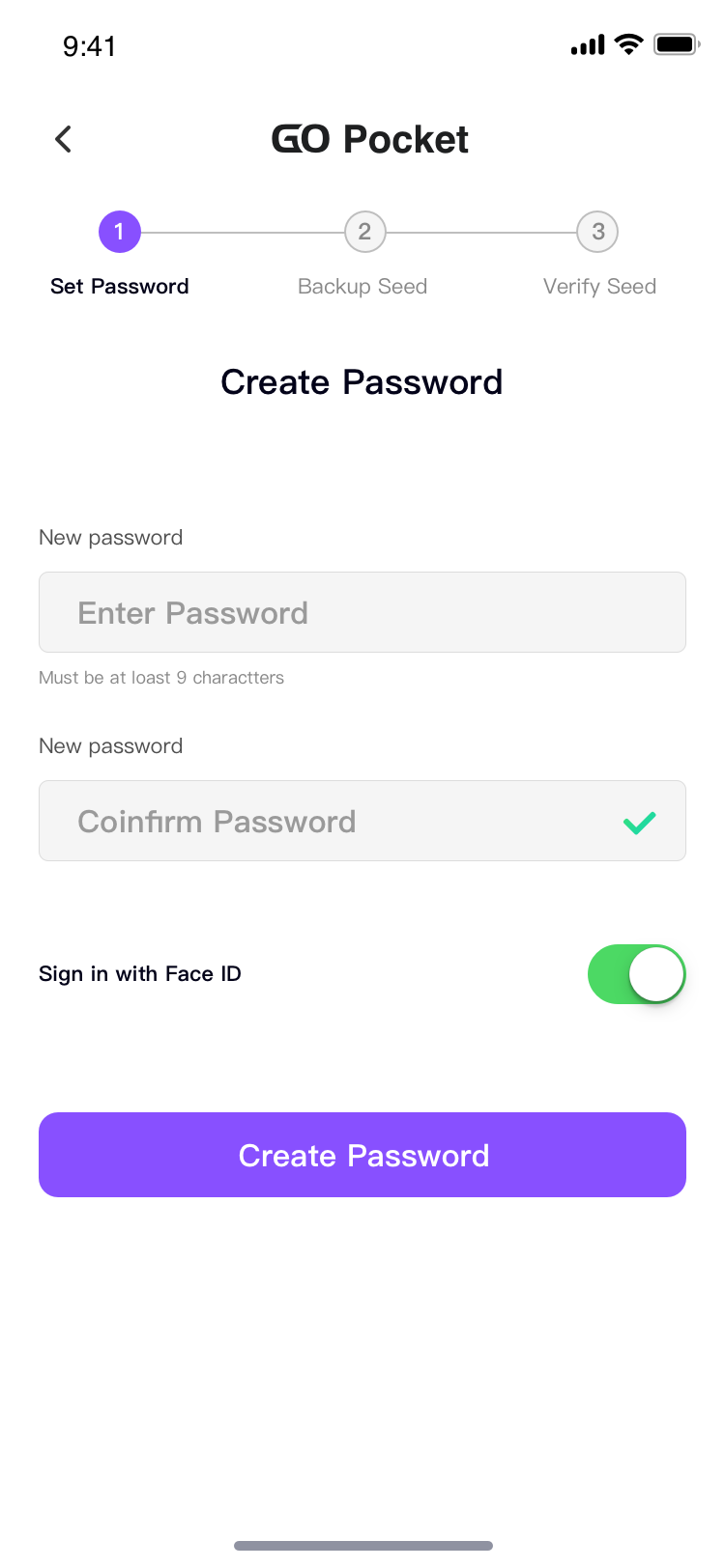 create password