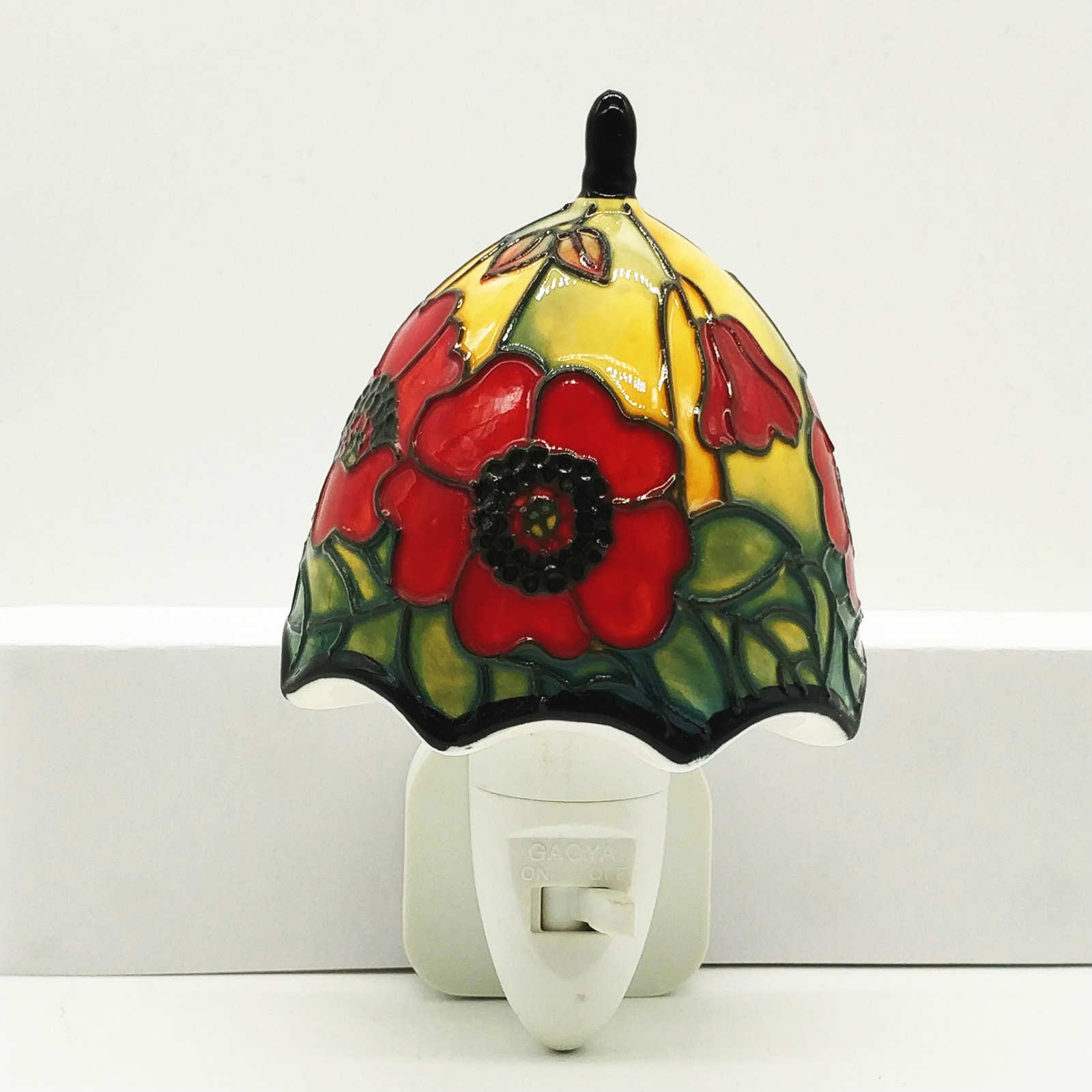 Flower Night light tuptonware handpainted