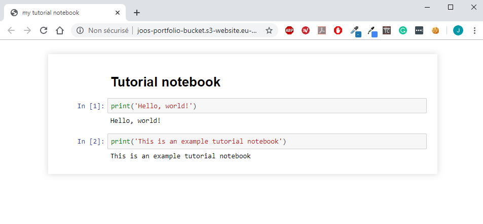 use package in jupyter notebook online