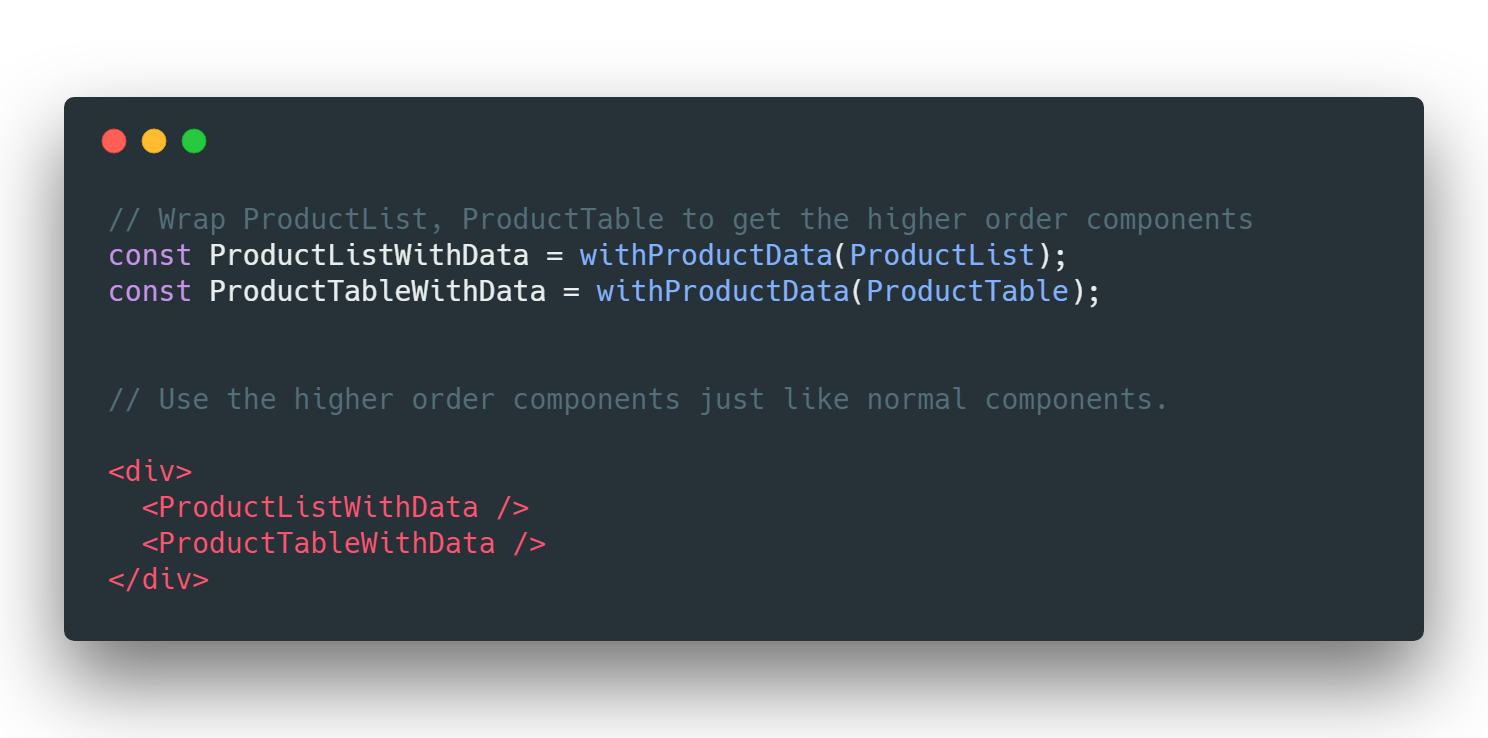что такое hoc в react. 1*k. что такое hoc в react фото. что такое hoc в react-1*k. картинка что такое hoc в react. картинка 1*k. Недавно мы публиковали материал о функциях высшего порядка в JavaScript, направленный на тех, кто изучает JavaScript. Статья, перевод которой мы публикуем сегодня, предназначена для начинающих React-разработчиков. Она посвящена компонентам высшего порядка (Higher-Order Components, HOC).