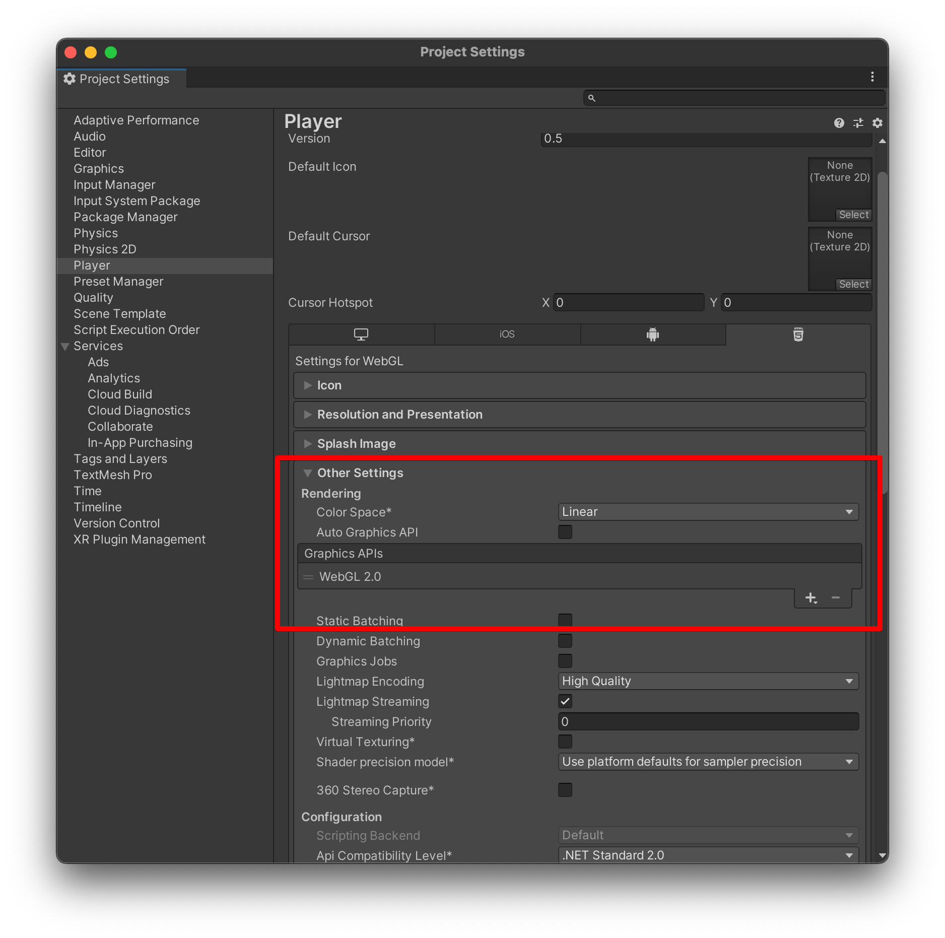 Auto Graphics APIs Turned Off