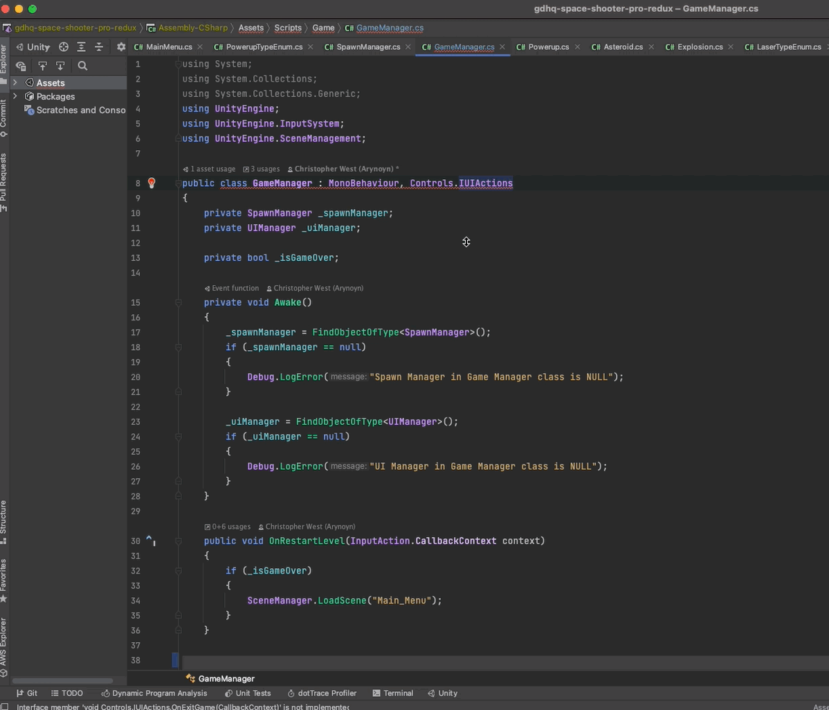 Add new methods from IUIActions Interface