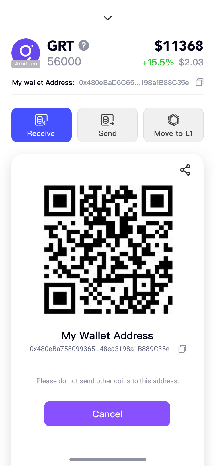 coin page Receive