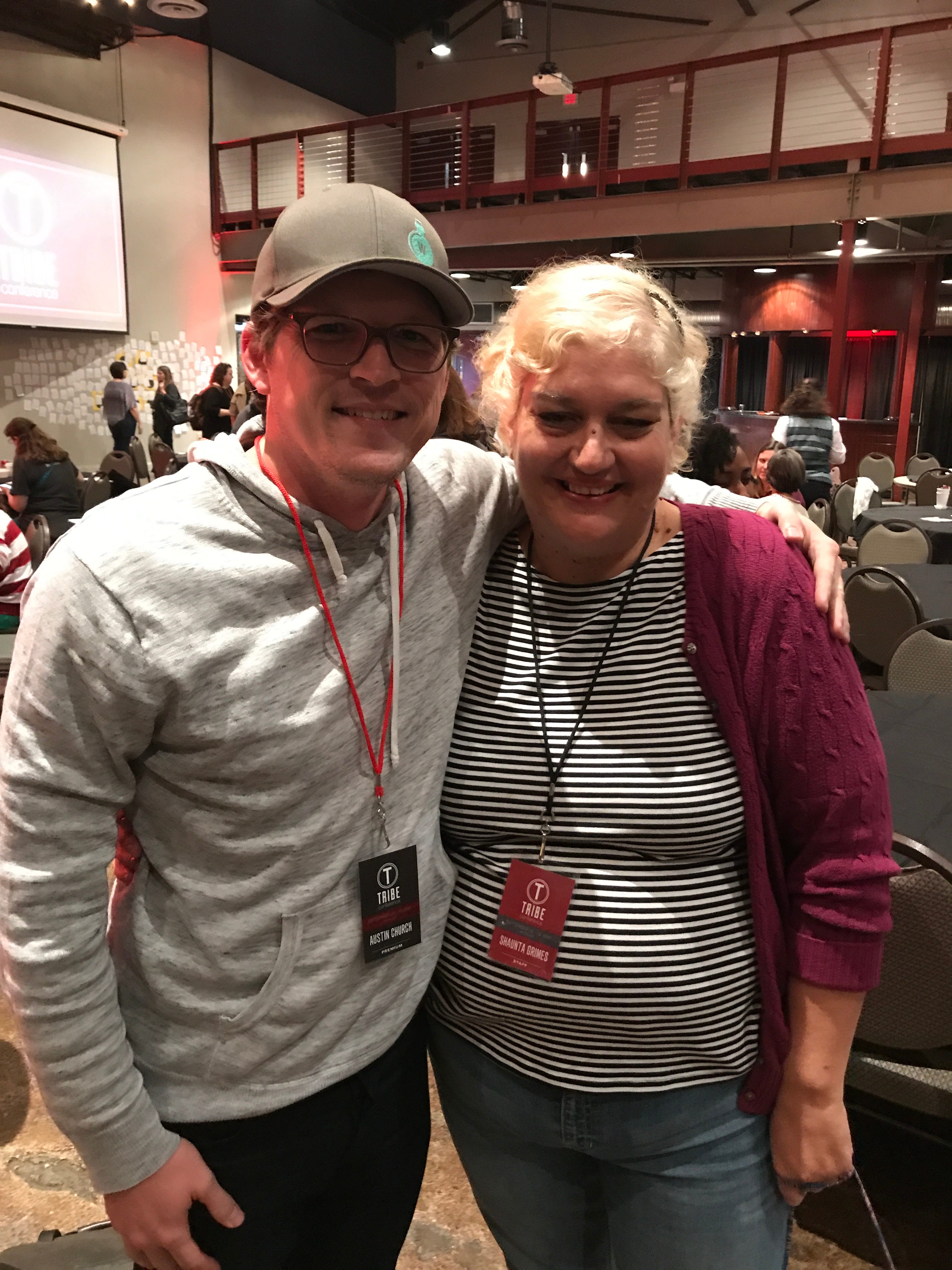 Austin L. Church & Shaunta Grimes at Tribe 2017
