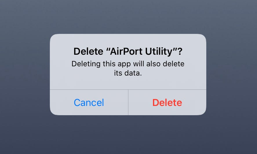 Bye Bye AirPort Utility