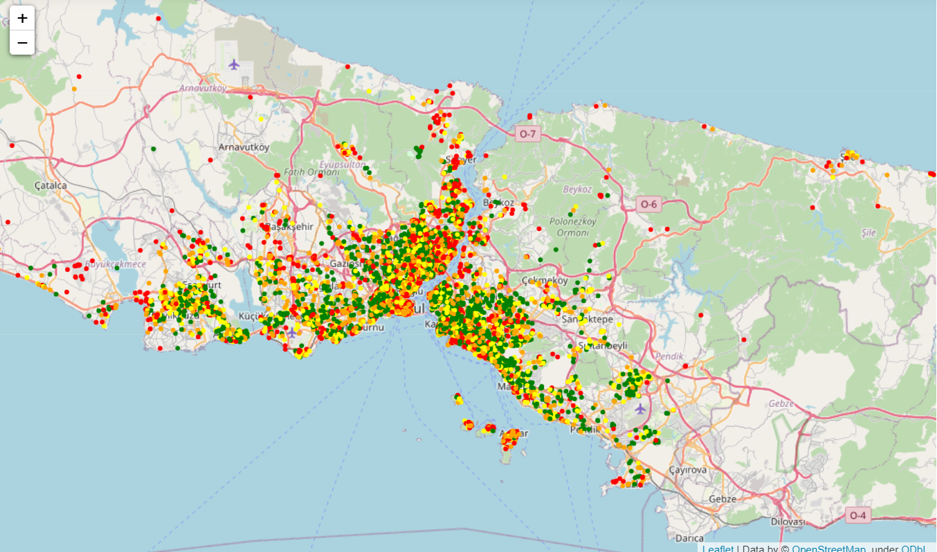 Folium Map Examples Python Map Visualization With Folium. What Is Folium? | By Ferhatmetin | Data  Science Earth | Medium