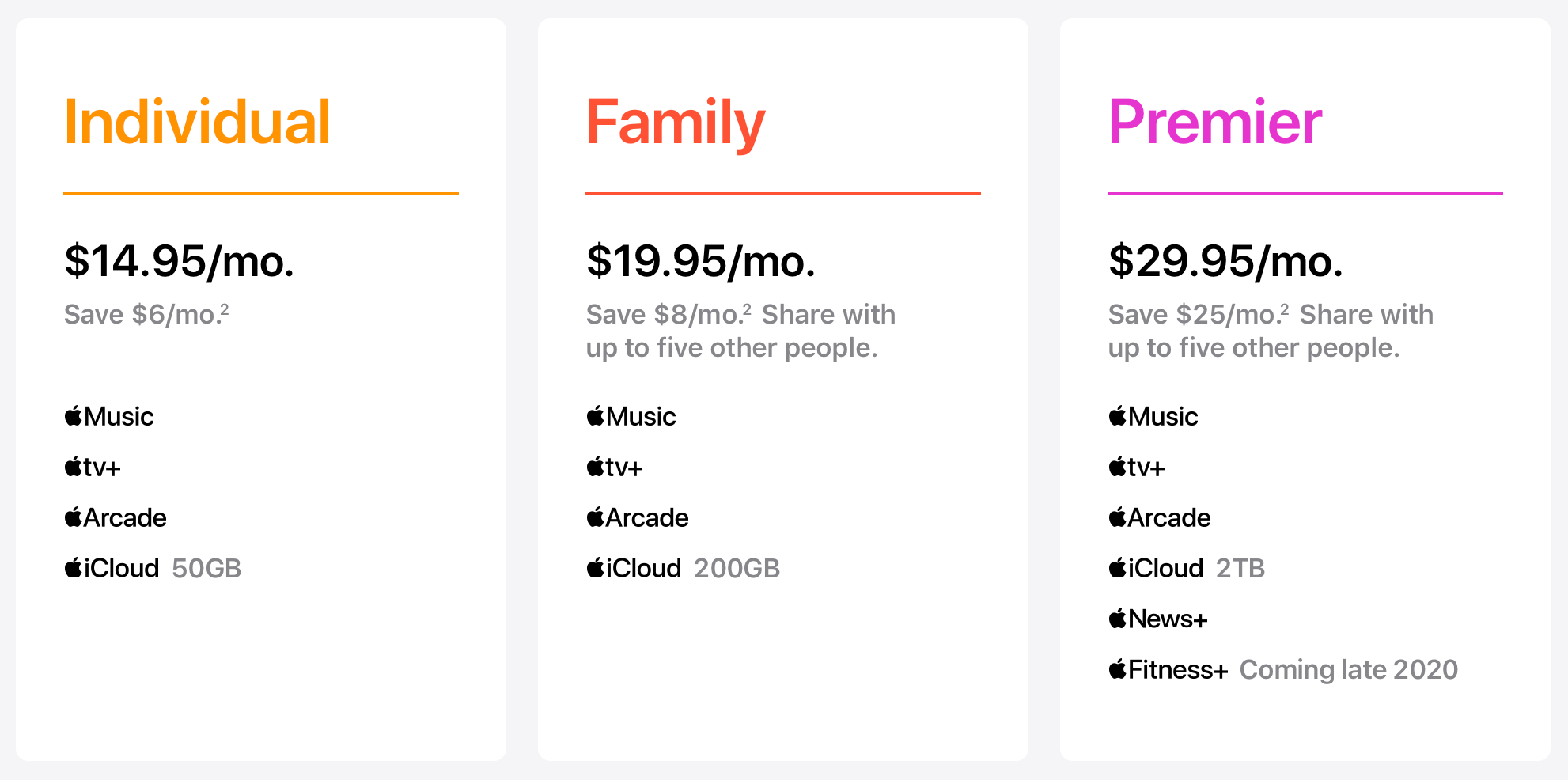 Apple One Bundles