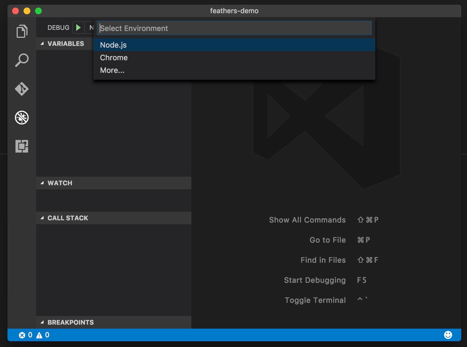 Debugging Feathers with Visual Studio Code | by Marshall Thompson | The  Feathers Flightpath