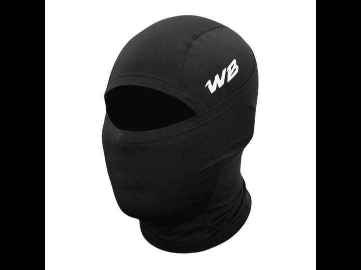 We Ball Sports Adult Ski Mask, Hyperwarm Hood Balaclava  Full Face,  Lightweight, Windproof & Moisture Wicking (Black)