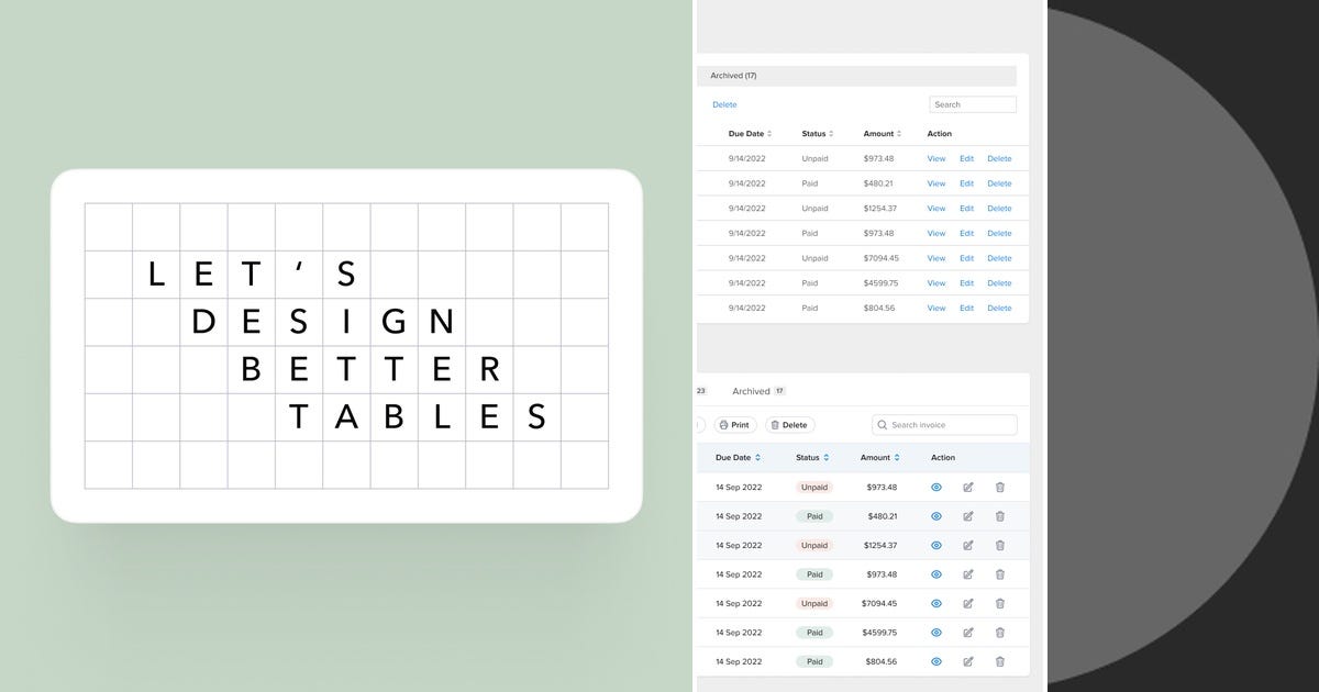 List: Tables | Curated by Leonardo | Medium