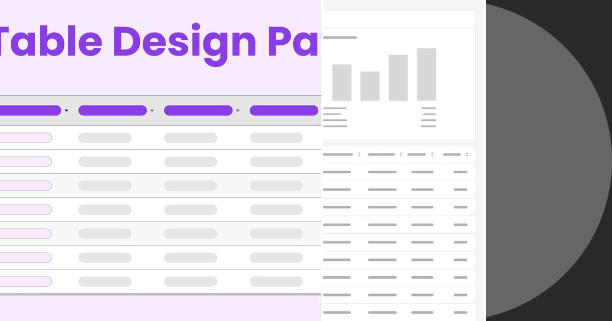 List: Table design | Curated by Tian | Medium