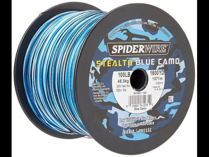 Spiderwire Stealth Blue Camo Braid 200yds 20lb