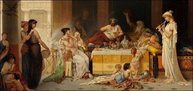 10 Amazing Facts About the Ancient Roman Dinner Parties | by Bhavnaa Narula  | Lessons from History | Medium