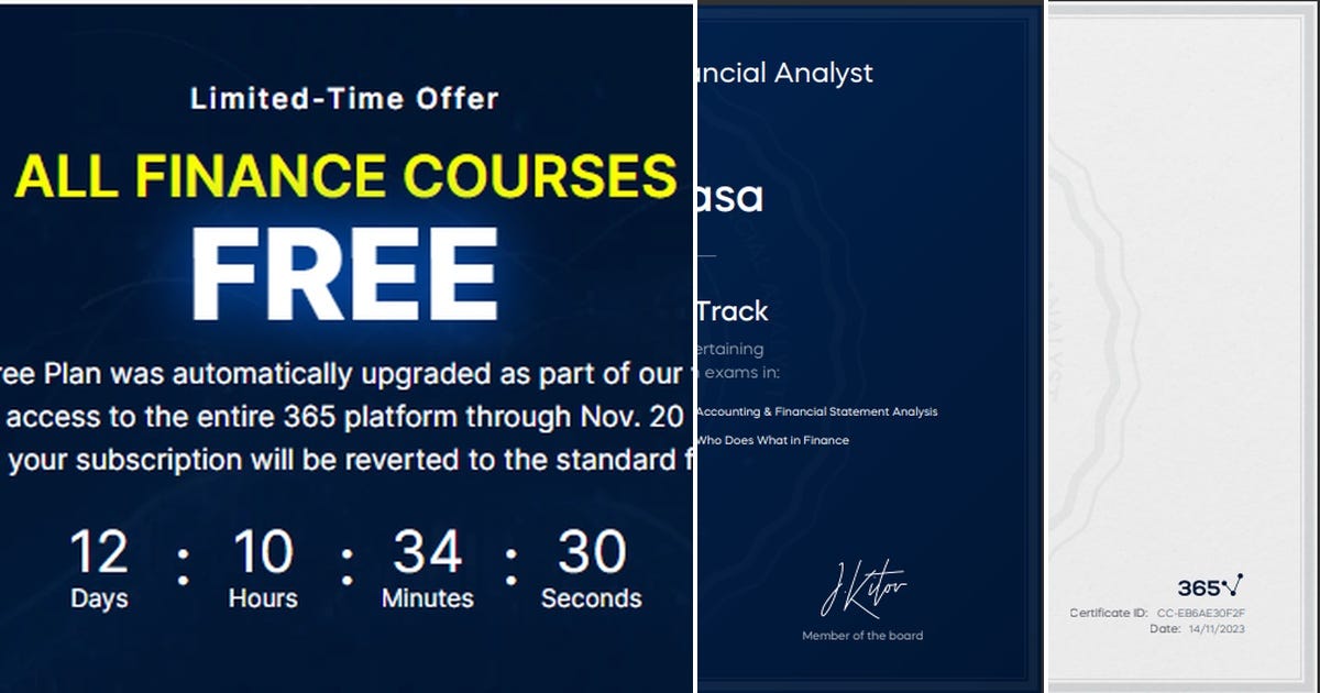 List My Investment Banker Career Track Certificates Curated by