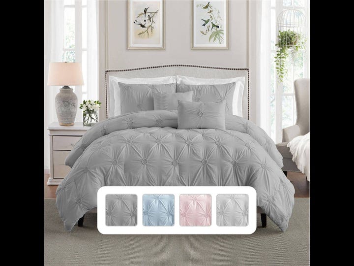 Swift Home Pintuck Comforter Set 