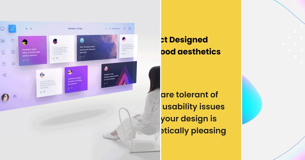 List: UI / UX design | Curated by Lisa | Medium image.