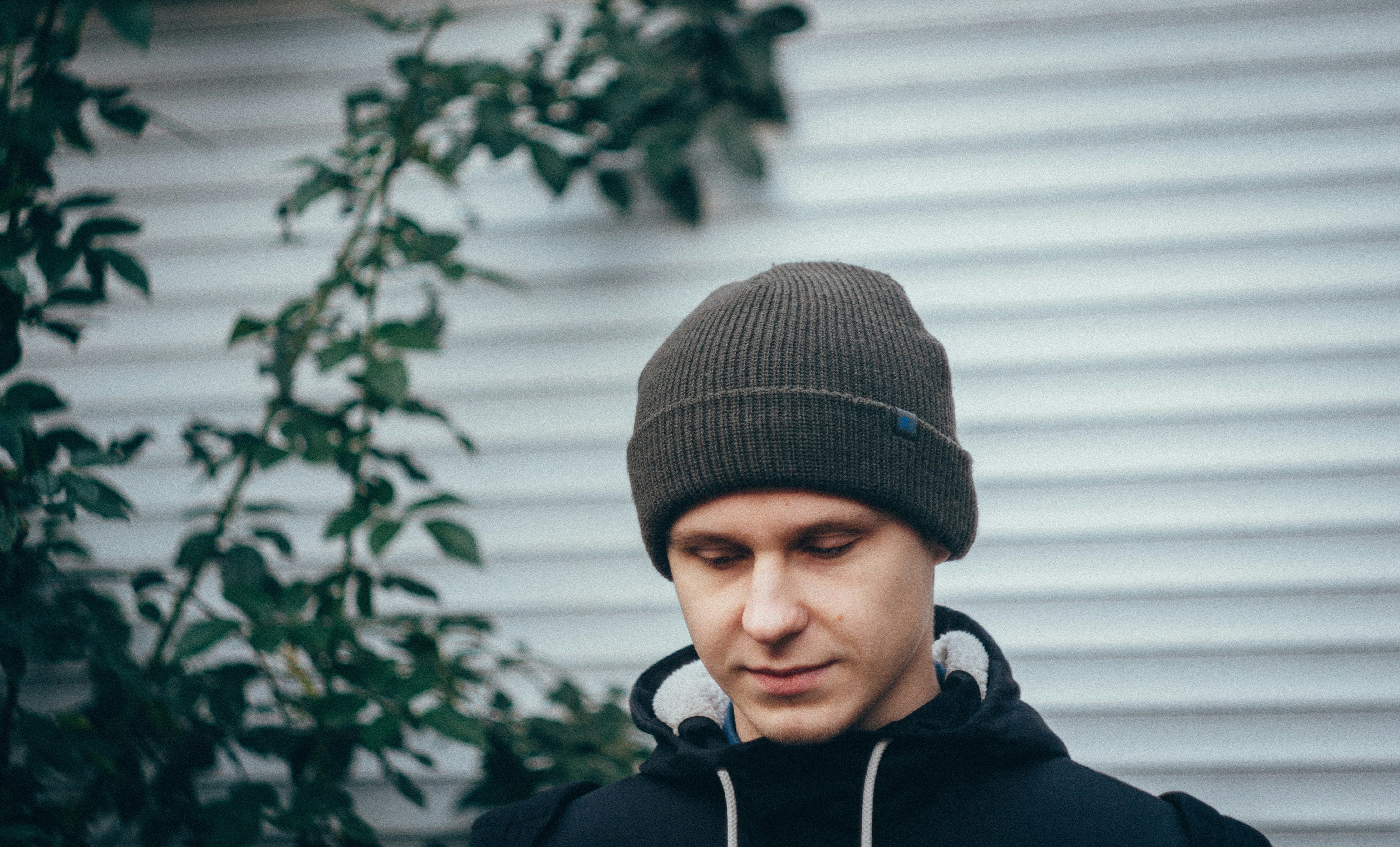 Final touches on beanie